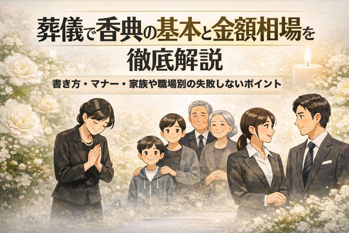 葬儀で香典の基本と金額相場を徹底解説｜書き方・マナー・家族や職場別の失敗しないポイント