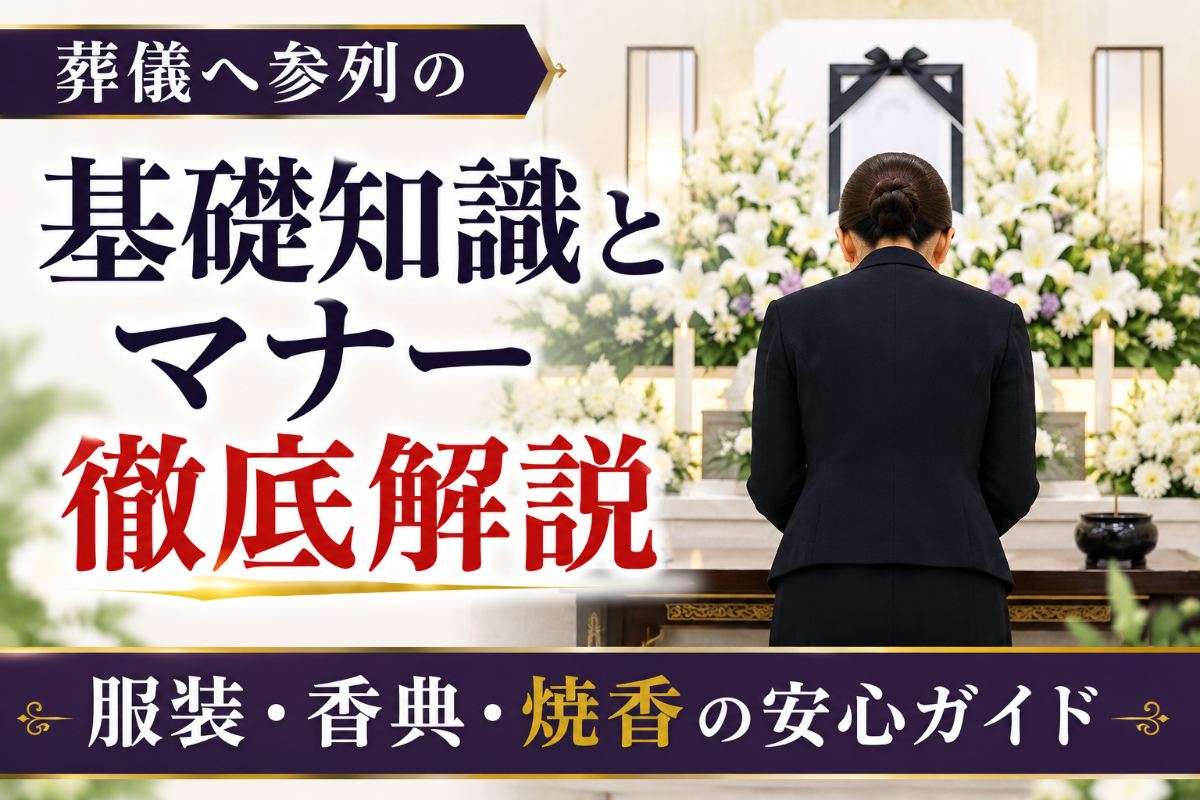 葬儀へ参列の基礎知識とマナー徹底解説｜服装・香典・焼香の安心ガイド